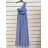 Women's Strapless Long Party Dress (S/M ONE SIZE) ITALIAN FASHION IMPSH2360055 Light blue S / M