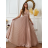 Women's Strapless Long Party Dress (S/M ONE SIZE) ITALIAN FASHION IMPSH2360055 pink S / M