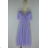 Women's Elegant Short Sleeve Party Dress (S/M ONE SIZE) ITALIAN FASHION IMPSH2435981 Purple Purple S/M