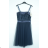 Women's Strapless Long Party Dress (S/M ONE SIZE) ITALIAN FASHION IMPSH2360055 dark blue S / M