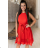 Women's elegant evening dress with straps (S/M ONE SIZE) ITALIAN FASHION IMPSH2350130 white S / M