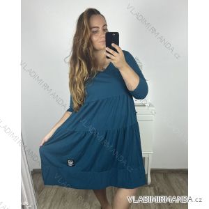 Women's Summer Cotton Short Sleeve Dress (S/M ONE SIZE) ITALIAN FASHION IM722253