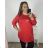 Women's Plus Size Long Sleeve Tunic (3XL/4XL/5XL ONE SIZE) ITALIAN FASHION IM423550
