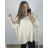 Women's Oversize Long Sleeve Sweater (S-2XL) ITALIAN FASHION IMWAK23CL70102 2XL/3XL black