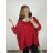 Women's Oversize Long Sleeve Sweater (S-2XL) ITALIAN FASHION IMWAK23CL70102 2XL/3XL black