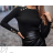 Women's Short Turtleneck Long Sleeve Sweater (S/M ONE SIZE) ITALIAN FASHION IMPBB23Z5153