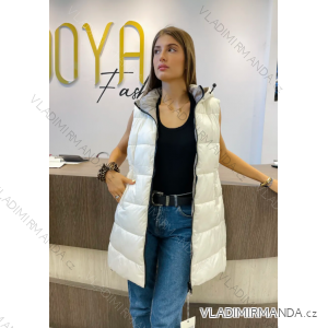 Women's Jacket Vest Coat Sleeveless (S/M ONE SIZE) ITALIAN FASHION IMPDY23SSH8067