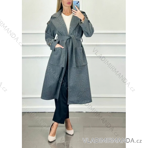 Women's Long Sleeve Coat (S/M ONE SIZE) ITALIAN FASHION IMPDY23SSH6013