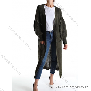 Women's Long Sleeve Knitted Cardigan (S/M ONE SIZE) ITALIAN FASHION IMPLI227095