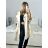 Jacket thin canvas long sleeve ladies with hood and zipper (oversize) ITALIAN MODA IM419698