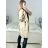Jacket thin canvas long sleeve ladies with hood and zipper (oversize) ITALIAN MODA IM419698