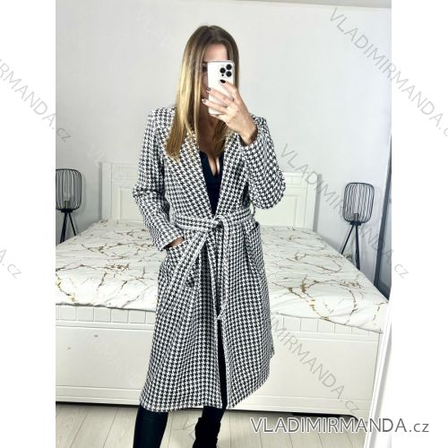 Women's Fluffy Long Sleeve Coat (S/M/L ONE SIZE) ITALIAN FASHION IMWD233932