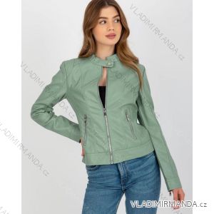 Women's Long Sleeve Leather Jacket (S/M ONE SIZE) ITALIAN FASHION IMPDY231SSH8223