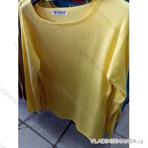 Women's Light Knitted Long Sleeve Sweater (L/XL ONE SIZE) ITALIAN FASHION IM723058