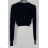 Women's Short Button Up Long Sleeve Sweater (S/M ONE SIZE) ITALIAN FASHION IMPBB23Y22785