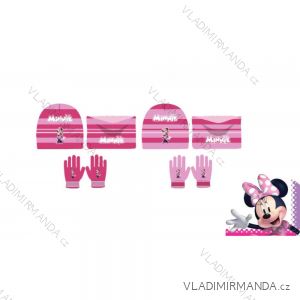 Set of hat, neckerchief and gloves winter minnie mouse children's girl (52-54cm) SETINO MIN23-1934