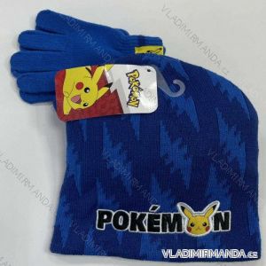 Set of winter finger pokemon hat and gloves for children's boys (ONE SIZE) SETINO HW5139