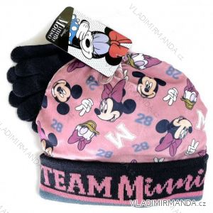 Set of winter finger minnie mouse hat and gloves for children and girls (ONE SIZE) SETINO HW4031