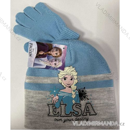 Set of hat and gloves winter finger frozen children's girls (ONE SIZE) SETINO HW4006