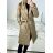 Women's Fluffy Coat (S/M ONE SIZE) ITALIAN FASHION IMWAA233775 S/M béžová
