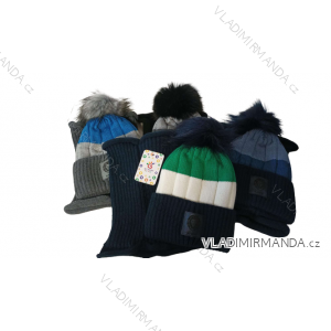 Girls' winter cap and cravat set (3-8 years) WROBI POLAND PV323LION
