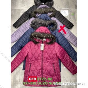 Women's autumn jacket with hood (L / XL ONE SIZE) ITALIAN FASHION IMWD217136