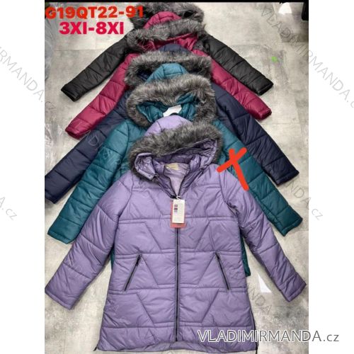 Women's autumn jacket with hood (L / XL ONE SIZE) ITALIAN FASHION IMWD217136