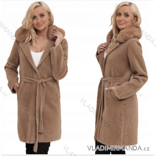 Women's Fluffy Long Sleeve Coat (S/M/L ONE SIZE) ITALIAN FASHION IMWD233932