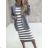 Women's Long Sleeve Knitted Dress (S/M ONE SIZE) ITALIAN FASHION IMWAK23CL5019