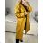 Long women's fleece coat (SML-XL) ITALIAN FASHION IMD211106   hořčicová   S