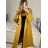 Long women's fleece coat (SML-XL) ITALIAN FASHION IMD211106   hořčicová   S