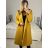 Long women's fleece coat (SML-XL) ITALIAN FASHION IMD211106   hořčicová   S