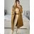 Long women's fleece coat (SML-XL) ITALIAN FASHION IMD211106   Brown
   S