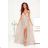 Women's Long Elegant Dress with Wide Straps (SL) FRENCH FASHION FMPEL23VELVET béžová 40
