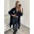 Women's Plus Size Knitted Cardigan (S/M/L/XL/2XL ONE SIZE) ITALIAN FASHION IMD23568/DU Pink XL/2XL