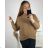 Sweater pullover thin spring long sleeve womens (uni sl) MY STYLE IMS8275 4XL / 5XL black