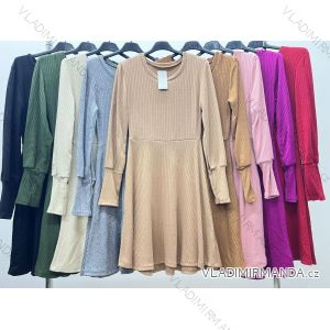 Women's Plus Size Warm Long Sleeve Dress (XL/2XL/3XL ONE SIZE) ITALIAN FASHION IM423575