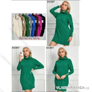 Women's ribbed summer dress with straps (S/ML/XL ONE SIZE) MB2123Z220