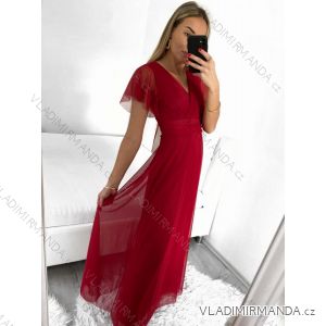 Women's Elegant Short Sleeve Party Dress (L/XL ONE SIZE) ITALIAN FASHION IMS233589XL/DU