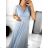 Women's Elegant Short Sleeve Party Dress (L/XL ONE SIZE) ITALIAN FASHION IMS233589XL/DU Beige L/XL