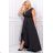 Women's Plus Size (42-46) Long Elegant Party Sleeveless Dress POLISH FASHION PMLBC23265-10 black 36