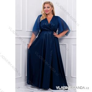 Women's Plus Size (42-46) Long Elegant Party Sleeveless Dress POLISH FASHION PMLBC23265-10