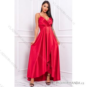Women's Plus Size (42-46) Long Elegant Party Sleeveless Dress POLISH FASHION PMLBC23265-10