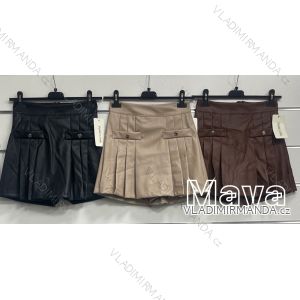Women's Leatherette Skirt Shorts (S-XL) ITALIAN FASHION IMWMY234132