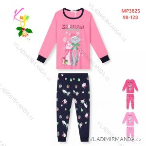 Children's long pajamas for girls (98-128) KUGO MP1759
