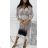 Women's Long Chiffon Short Sleeve Dress (S/M ONE SIZE) ITALIAN FASHION IMWGS231048