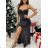 Women's Long Chiffon Short Sleeve Dress (S/M ONE SIZE) ITALIAN FASHION IMWGS231048