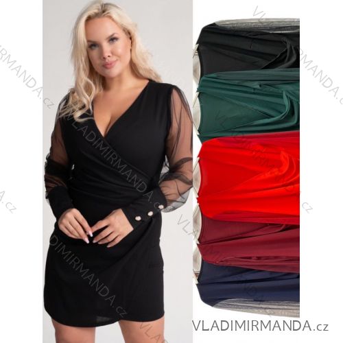 Women's Long Chiffon Short Sleeve Dress (S/M ONE SIZE) ITALIAN FASHION IMWGS231048