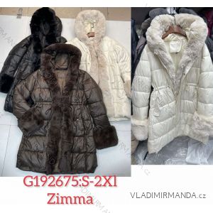 Women's autumn jacket with hood (L / XL ONE SIZE) ITALIAN FASHION IMWD217136
