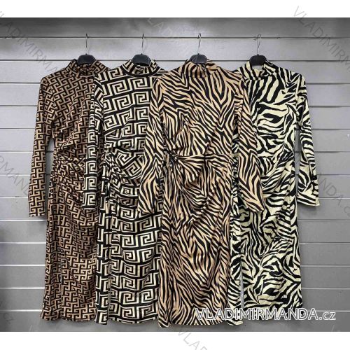 Women's Long Chiffon Short Sleeve Dress (S/M ONE SIZE) ITALIAN FASHION IMWGM23456